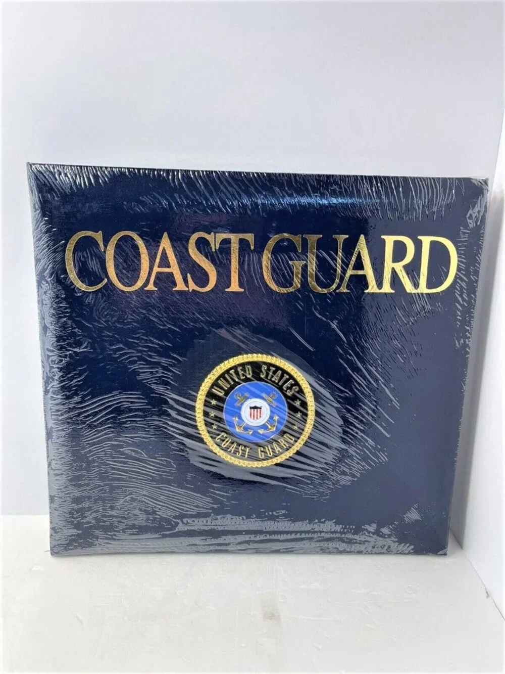 US Coast Guard Scrapbook Photo Album UNITED STATES Leather K&Company Anchor RARE